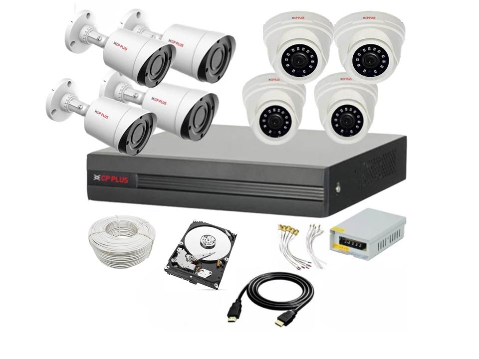 8CH DVR COMBO 4 DOME 4 BULLET 500 GB HDD